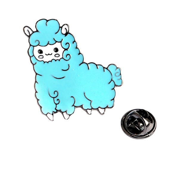 Blue Alpaca Alpacasso Enamel Pin (BUNDLE AND SAVE!!!) - Picture 2 of 6